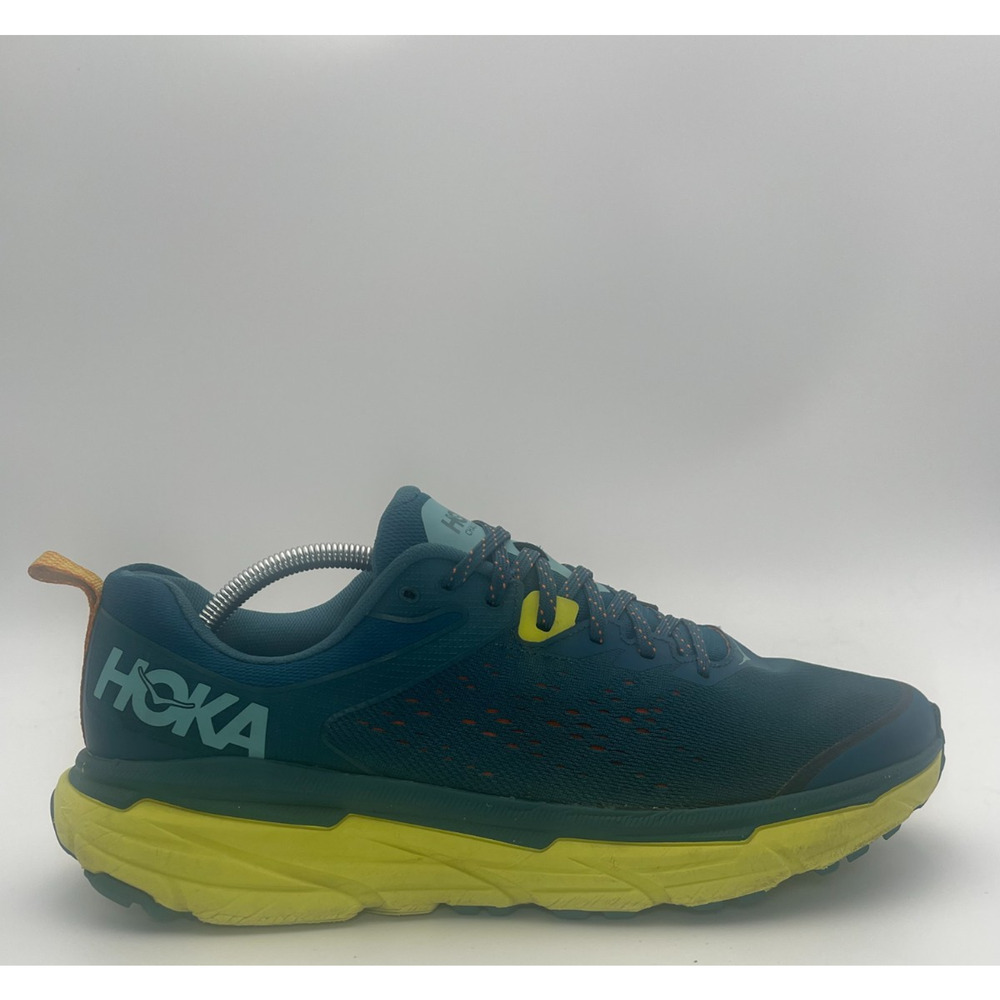 Hoka One One Challenger ATR 6 Men's Size 12D Trail Running Shoes Green Yellow
